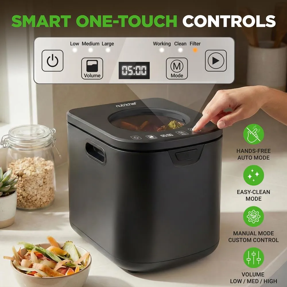 Nutrichef composteur électrique 4 L gris autonettoyant