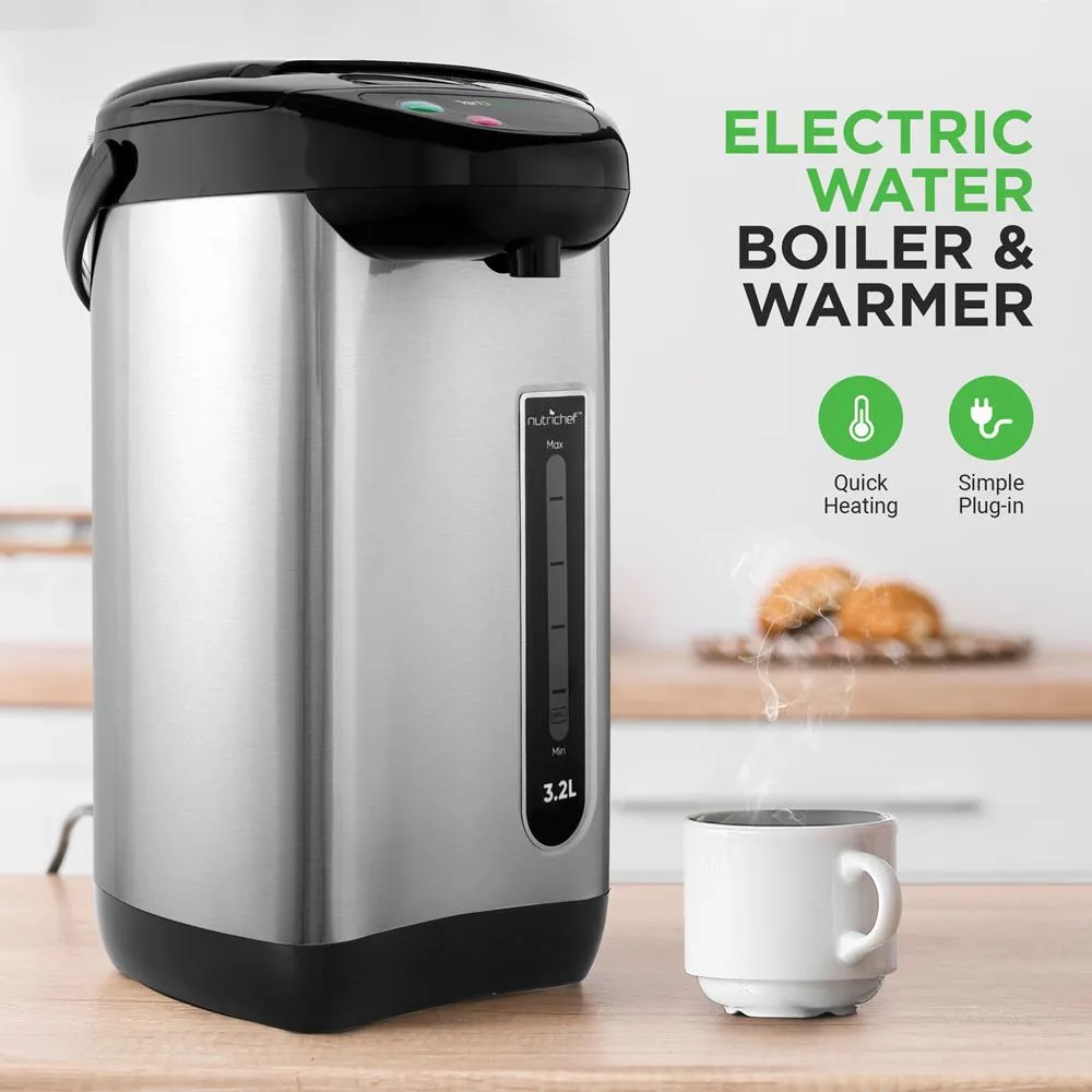 Nutrichef PKWK43 bouilloire électrique 3,2L inox maintien chaud
