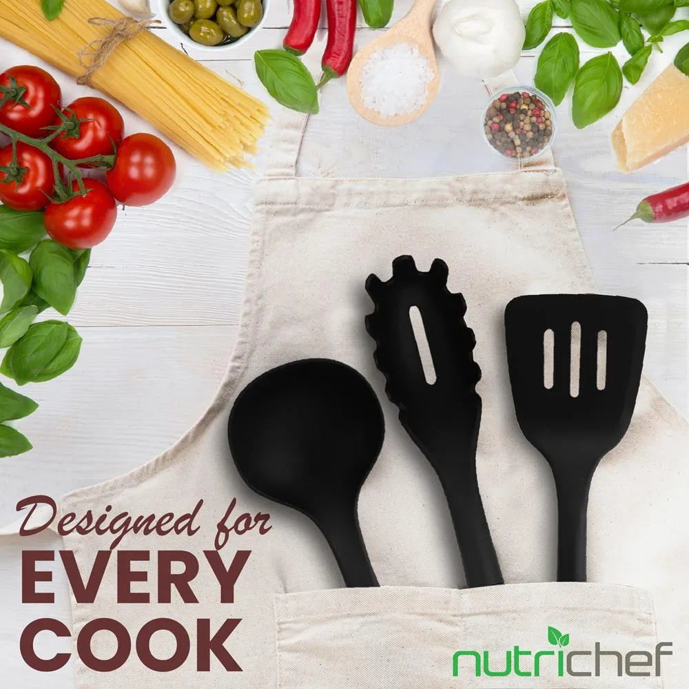 Nutrichef set 3 ustensiles cuisine nylon résistant 200°C