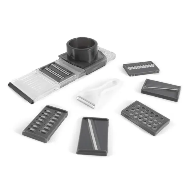 Kitchencook K-slice 7 en 1 mandoline gris 6 lames inox