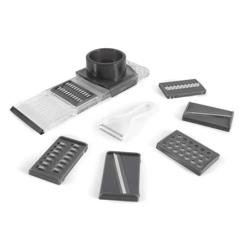 Kitchencook K-slice 7 en 1 mandoline gris 6 lames inox
