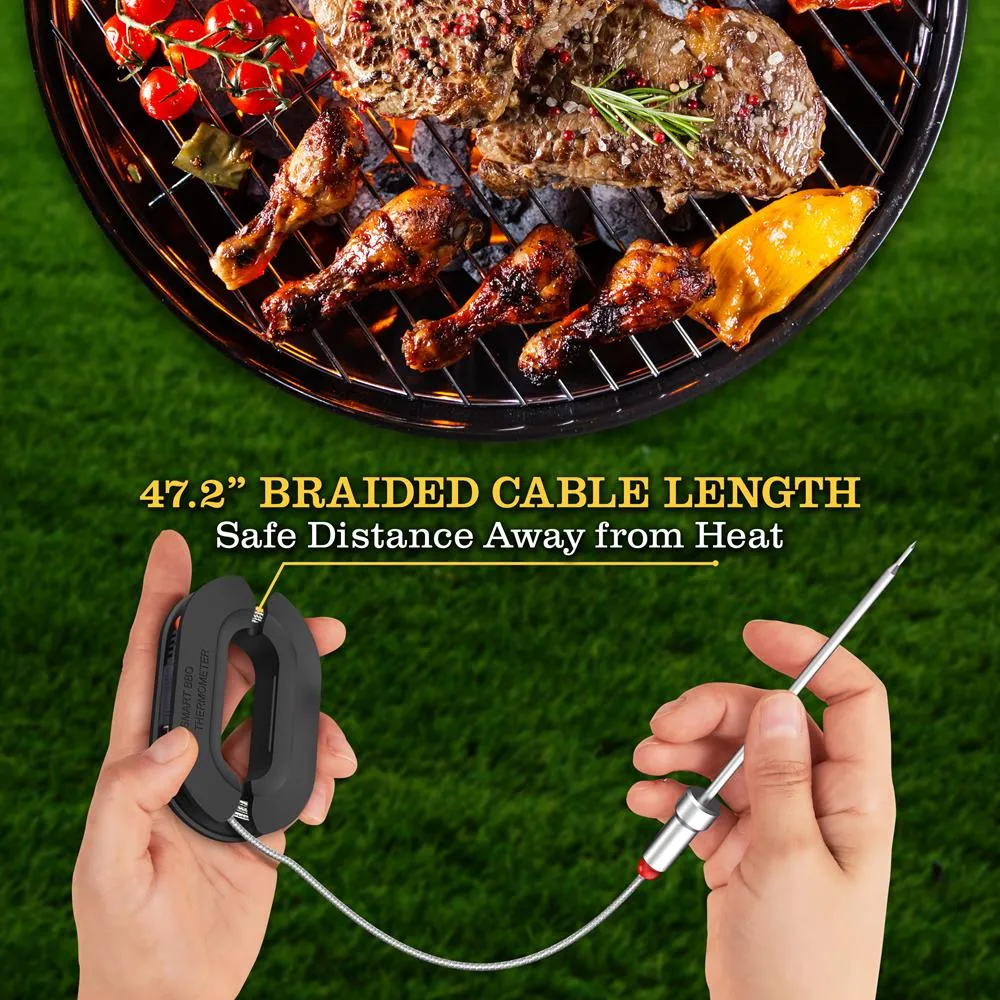 Nutrichef PWIRBBQ80 thermomètre viande Bluetooth 6 sondes