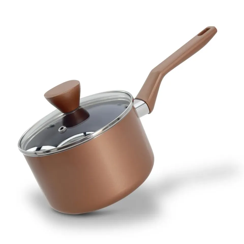 Nutrichef casserole 2 L couvercle verre finition bronze