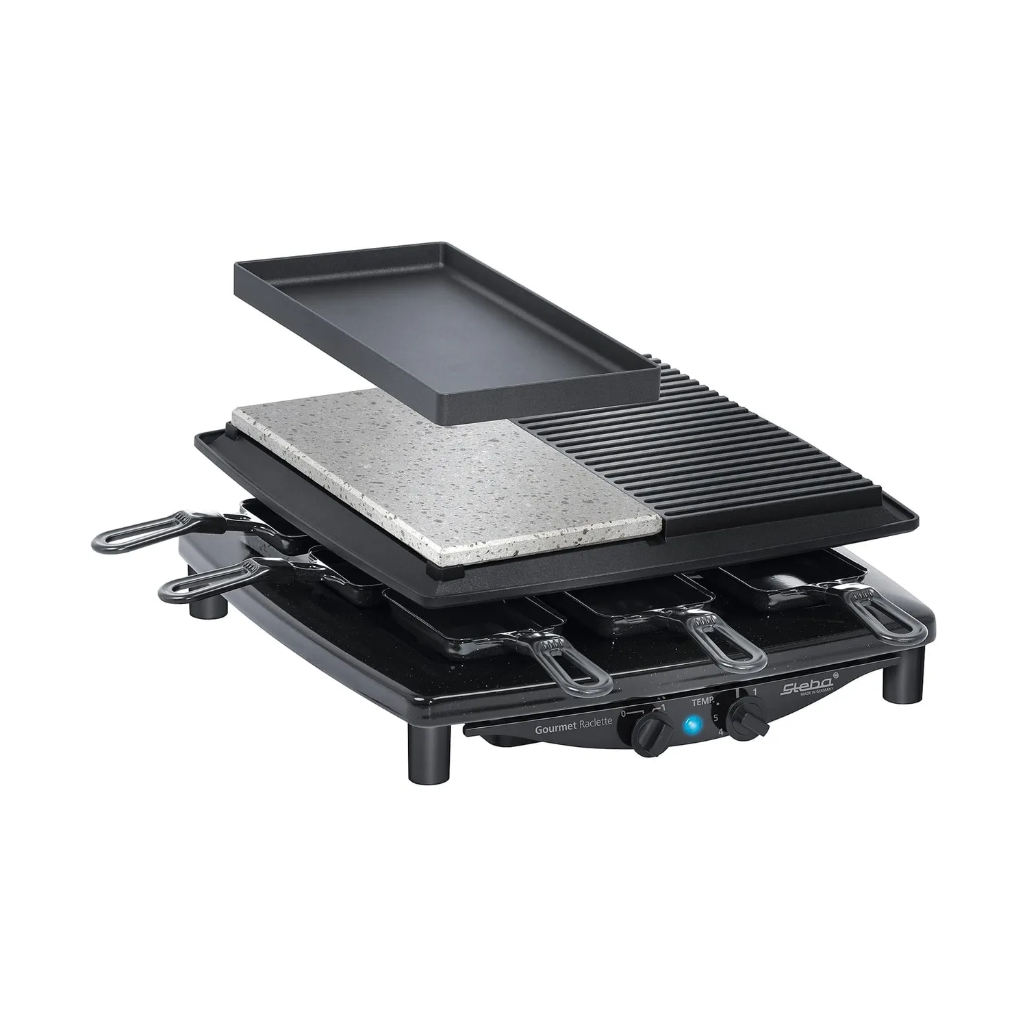 Steba RC 4 Plus Deluxe raclette 8 personnes pierre lavable