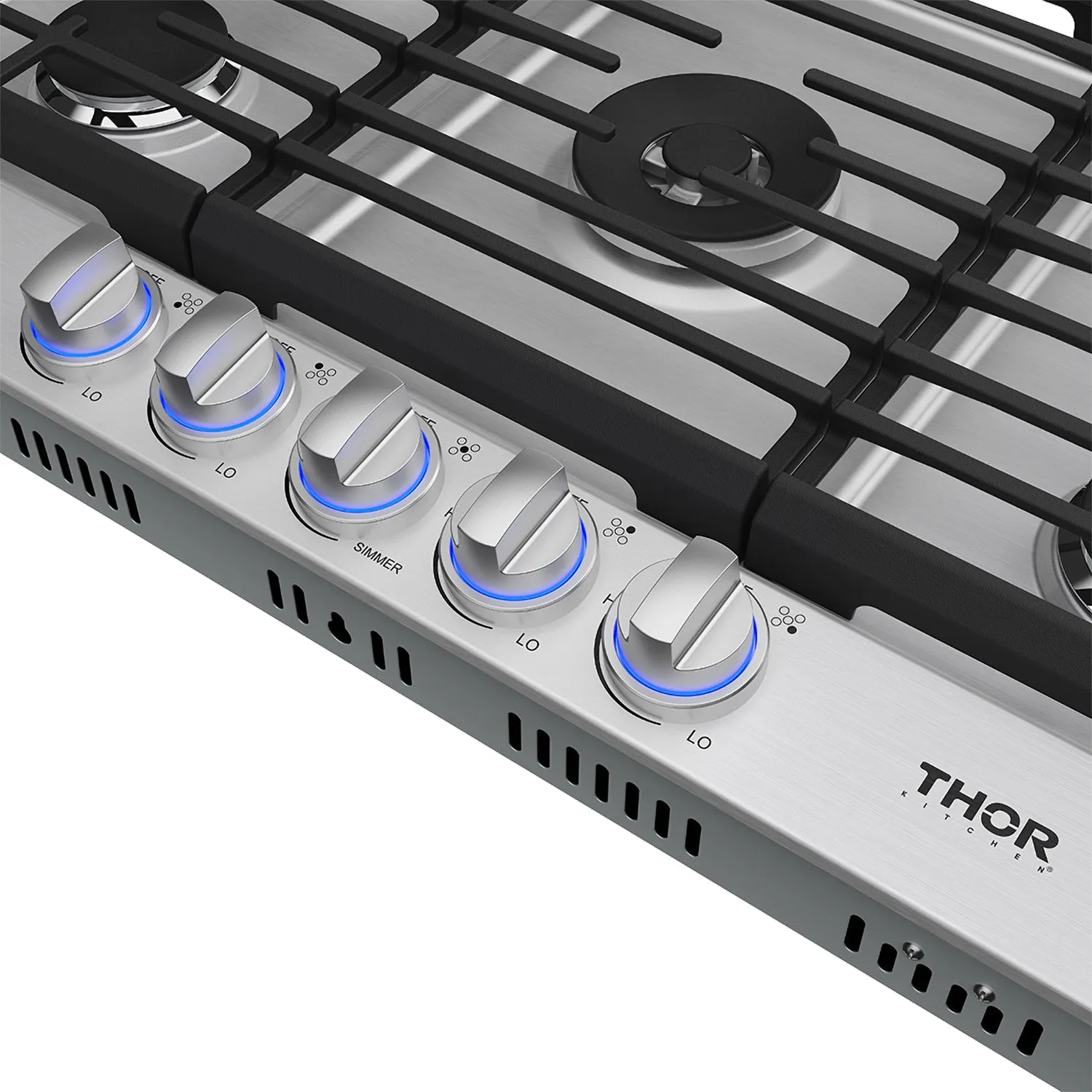 Thor Professional Plaque Gaz 36 Pouces Inox 22000 BTU