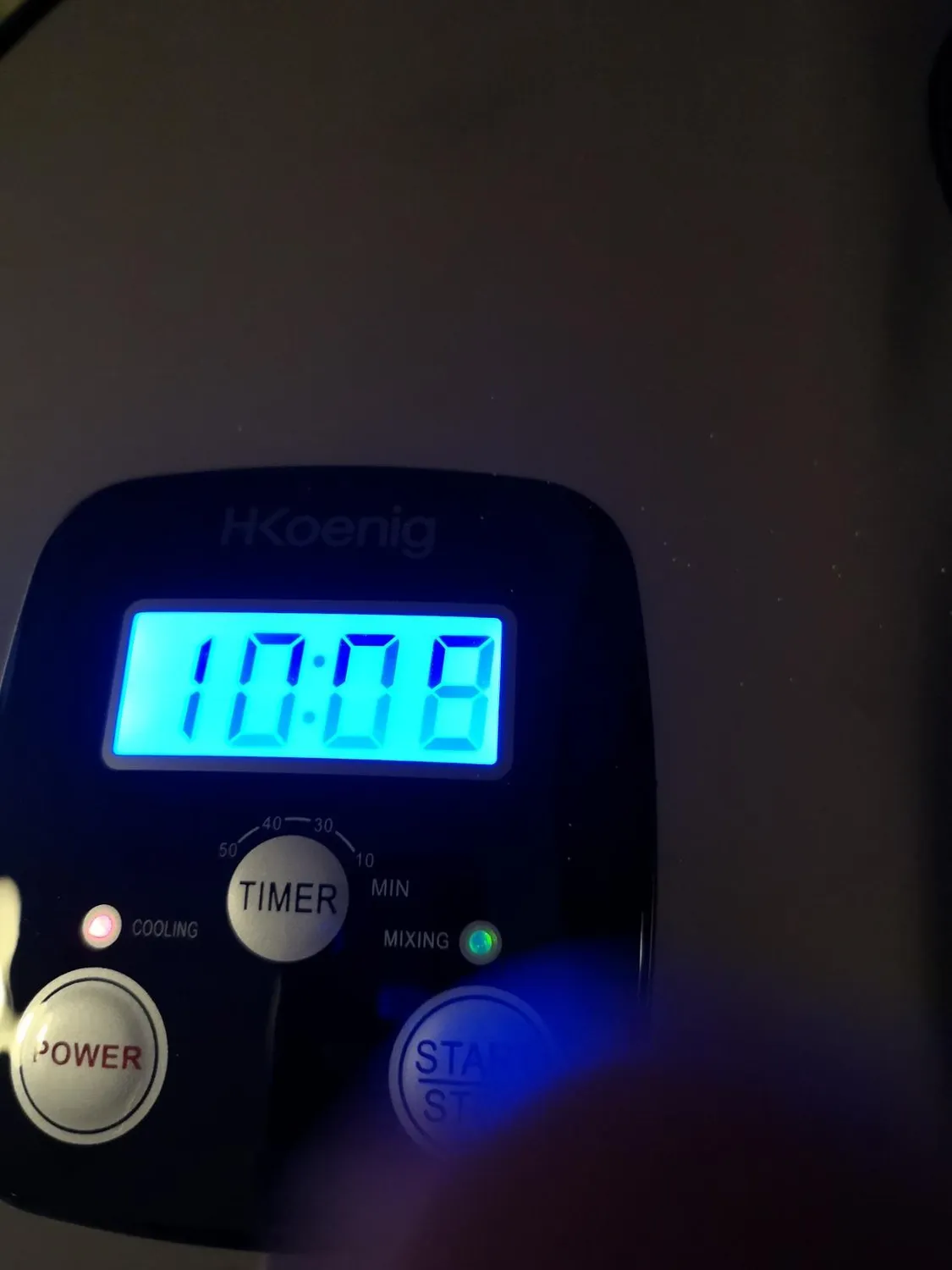 H.Koenig HF250 sorbetière turbine à glace 1,5 L compresseur