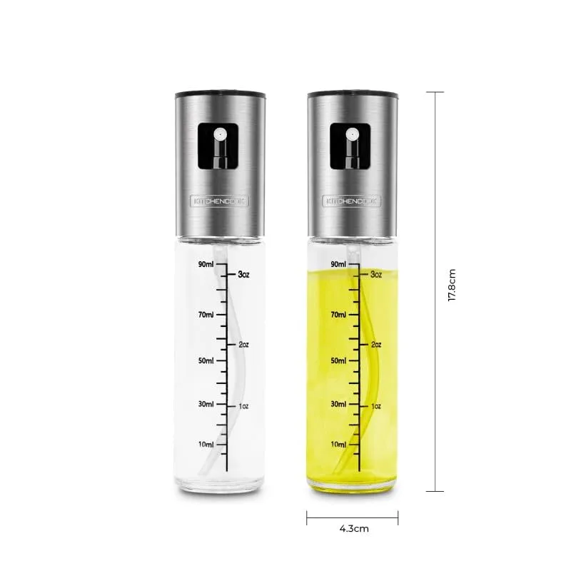 KITCHENCOOK Spray90 spray huile cuisine 90 ml verre inox