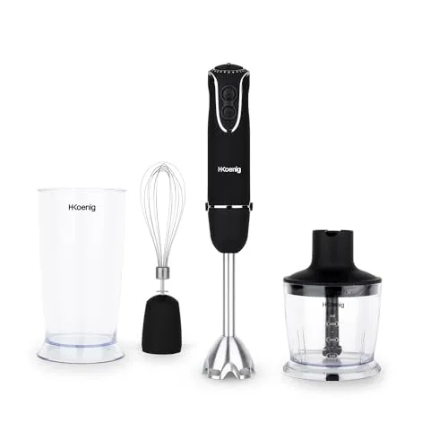 H.Koenig MIX75 mixeur plongeant 3 en 1 inox 850 W