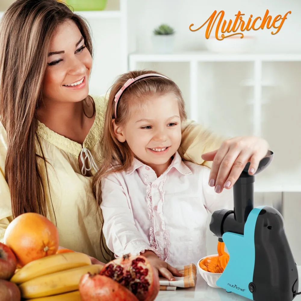 Nutrichef sorbetière électrique 150W bleue fruits congelés