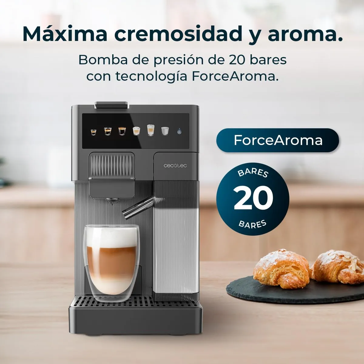 Cecotec FreeStyle Latte machine à café capsules noire 1,6 L
