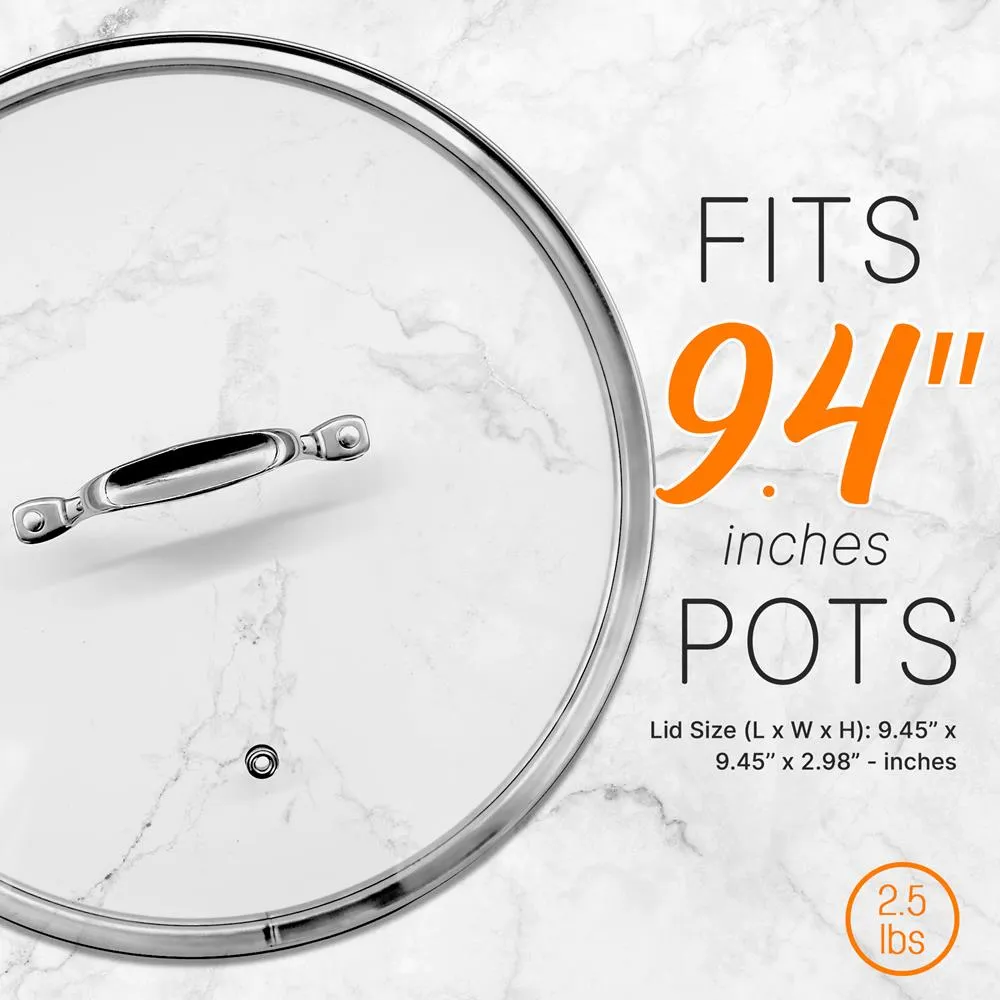 Nutrichef couvercle faitout verre 24 cm