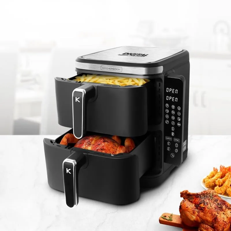 Kitchencook Airflow 12 double friteuse à air verticale 12 L