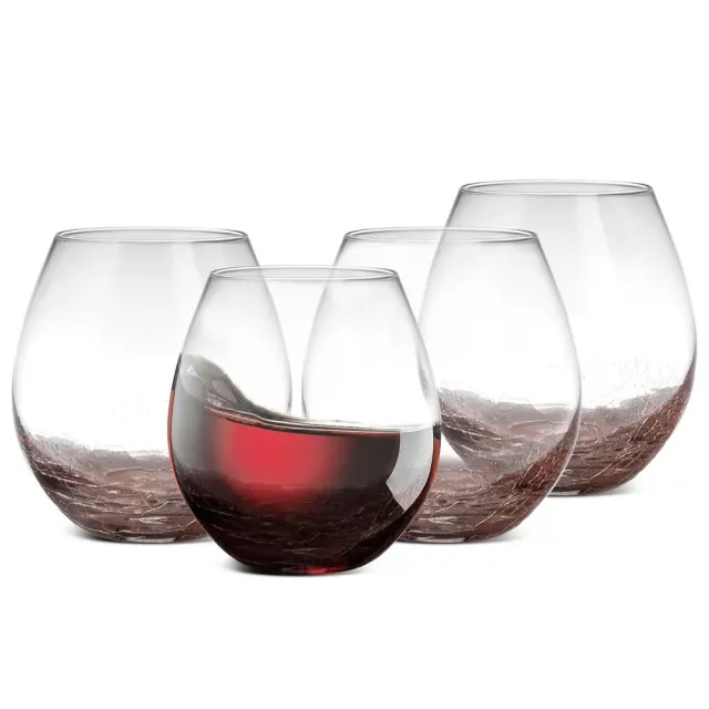 Nutrichef verres à vin sans pied cristal 56 cl lot de 4