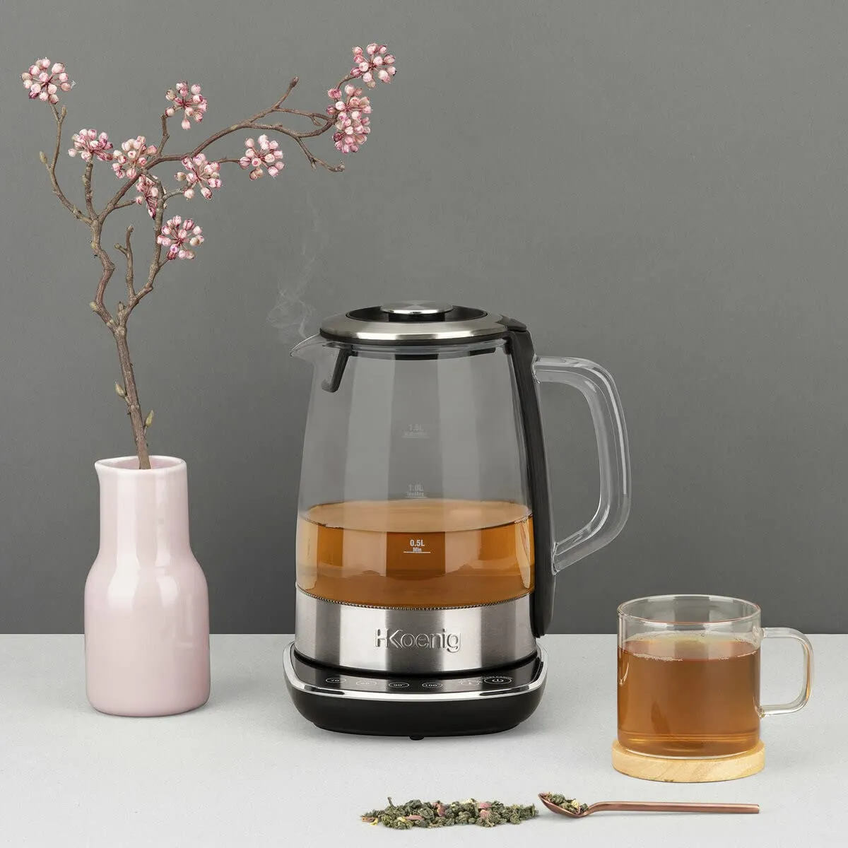 H.Koenig TI600 bouilloire théière électrique 1,5L
