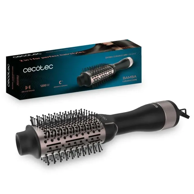 Cecotec Bamba CeramicCare brosse à air blanche 1200W
