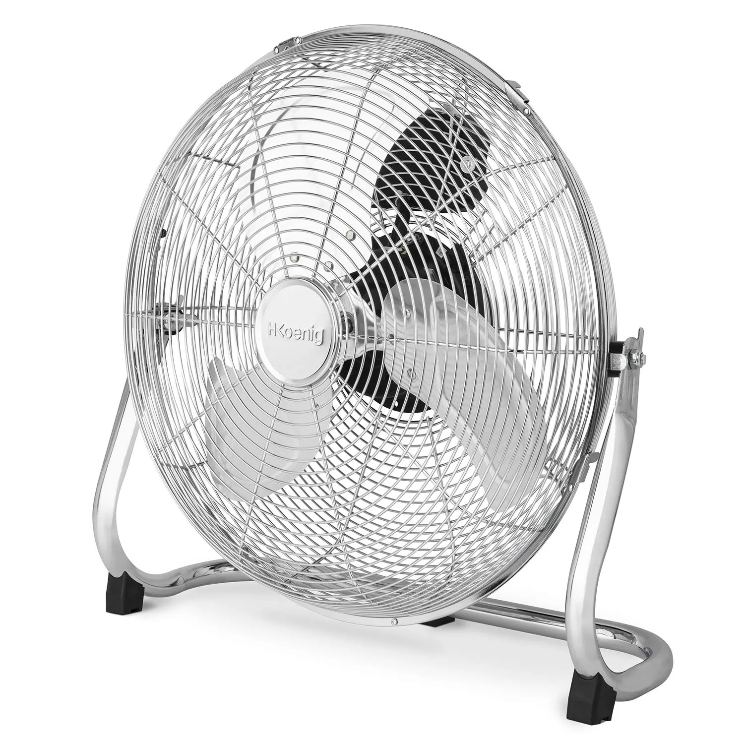 H.Koenig JOE32 ventilateur sol 45 cm métal chromé