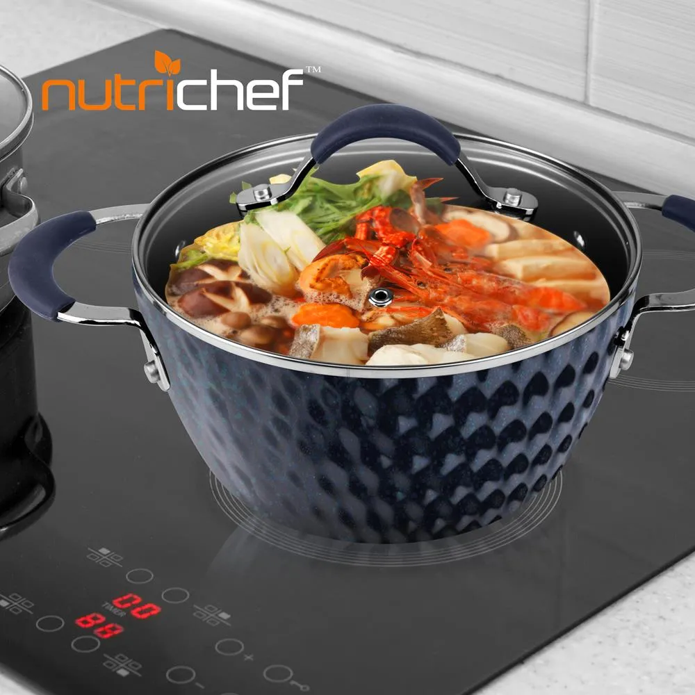 Nutrichef Faitout Antiadhésif 3,4 L avec Couvercle
