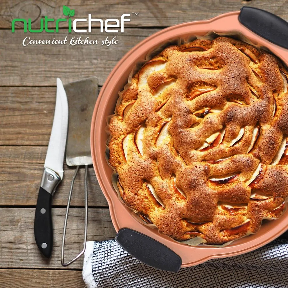 Nutrichef moule rond cuivre antiadhésif carbone 28 cm
