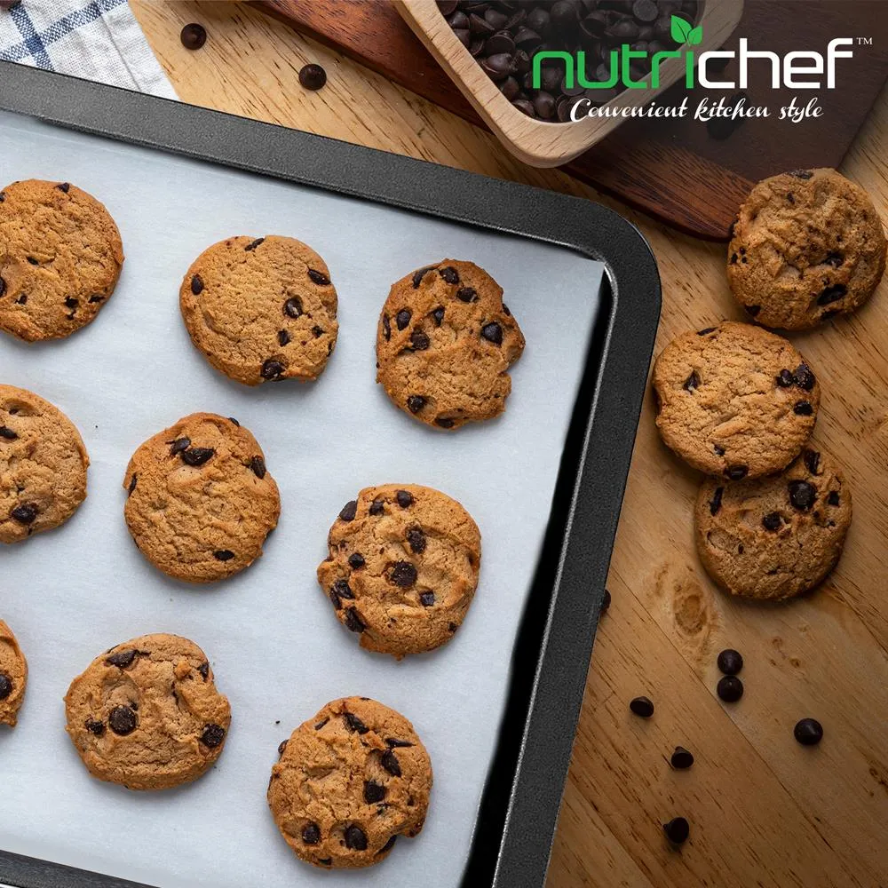 Nutrichef Grande Plaque Cookies Acier Antiadhésive 43cm