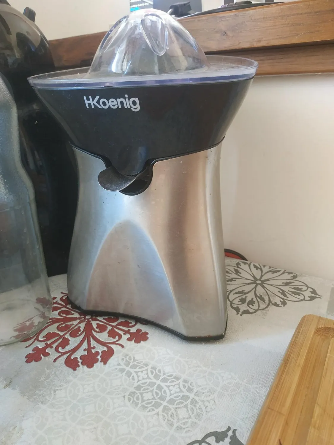 H.Koenig AGR60 presse-agrumes électrique inox 2 cônes