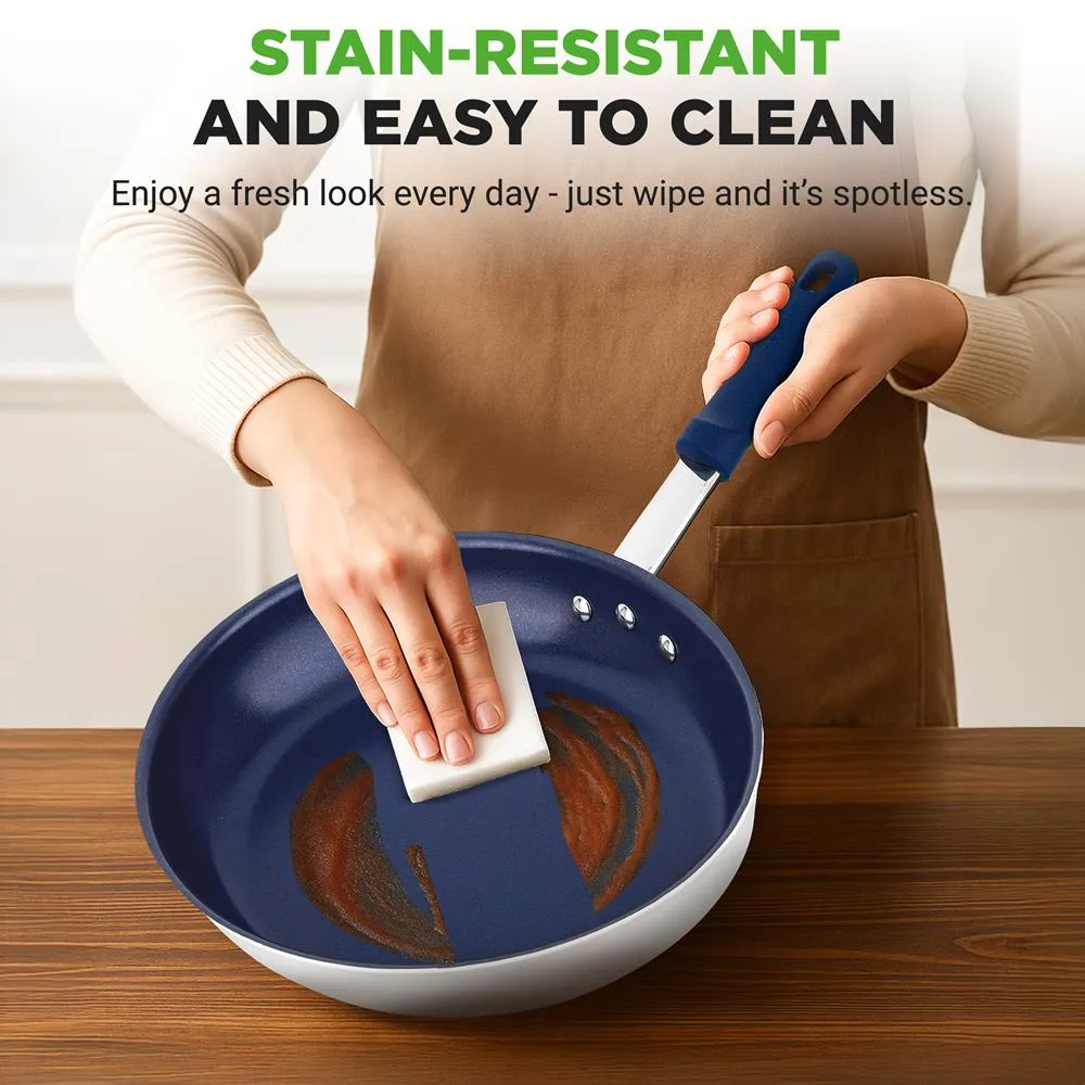 Nutrichef NCFRLD10 poêle 25 cm avec couvercle antiadhésive