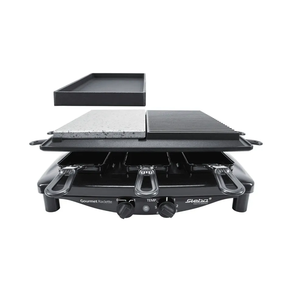 Steba RC 4 Plus Deluxe raclette 8 personnes pierre lavable