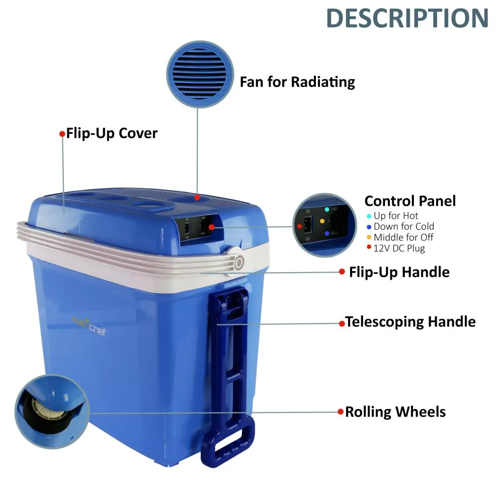 Nutrichef Glacière Électrique 30 L Chaud Froid