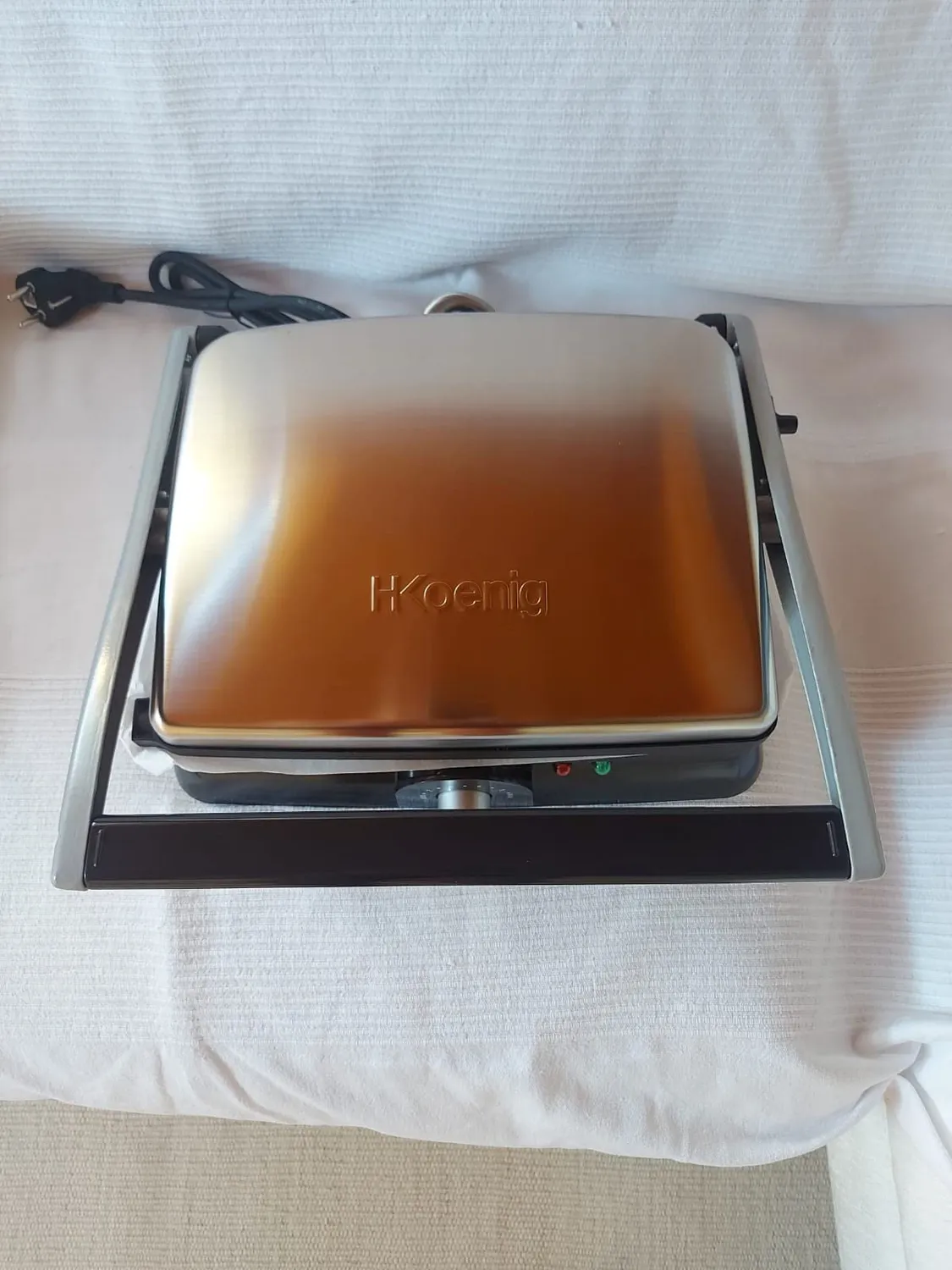 H.Koenig GR20 grill plancha électrique inox 2000W