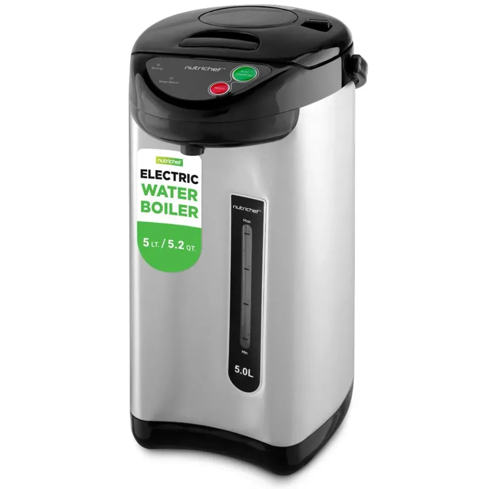 Nutrichef bouilloire électrique 5 L inox maintien chaud