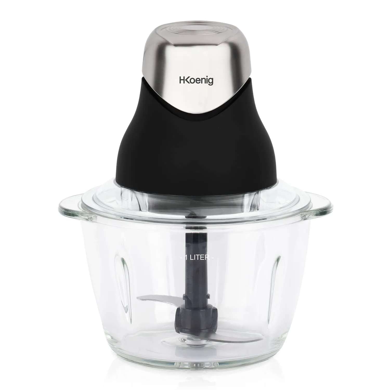 H.Koenig Leo9 mini hachoir 2 bols verre 1L 320W
