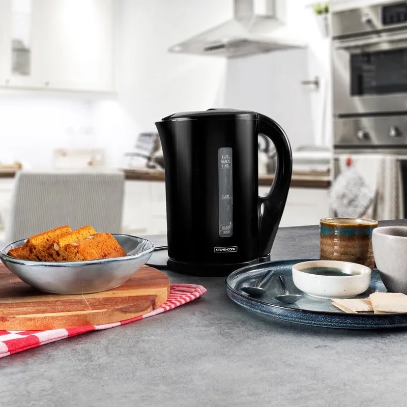 Kitchencook Cosy Tea bouilloire noire 1,7 L légère