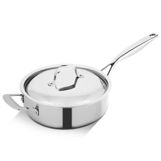 Nutrichef NCSSX45 sauteuse inox avec couvercle 3,2 L