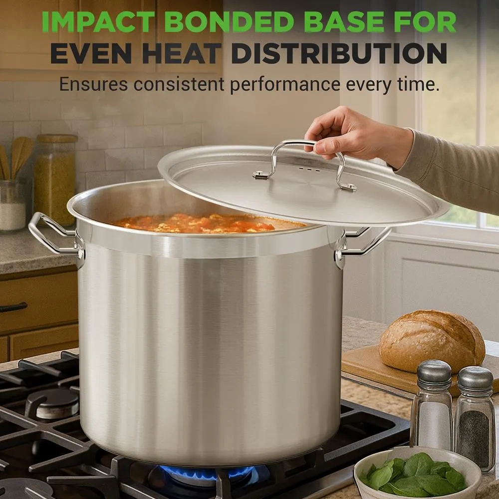 Nutrichef NCSPT40Q faitout inox 40 QT induction