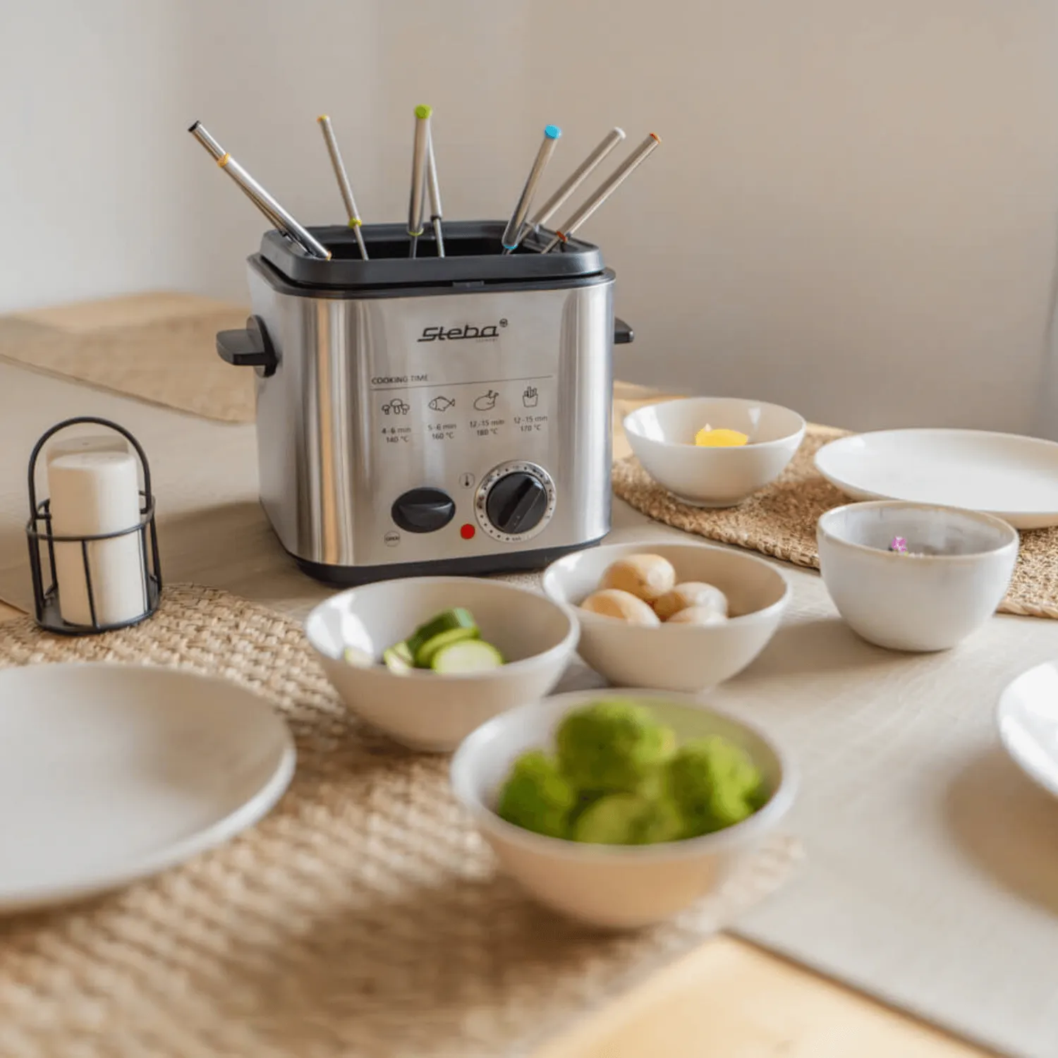 Steba DF 95 friteuse mini 1,2 L avec fondue 8 personnes