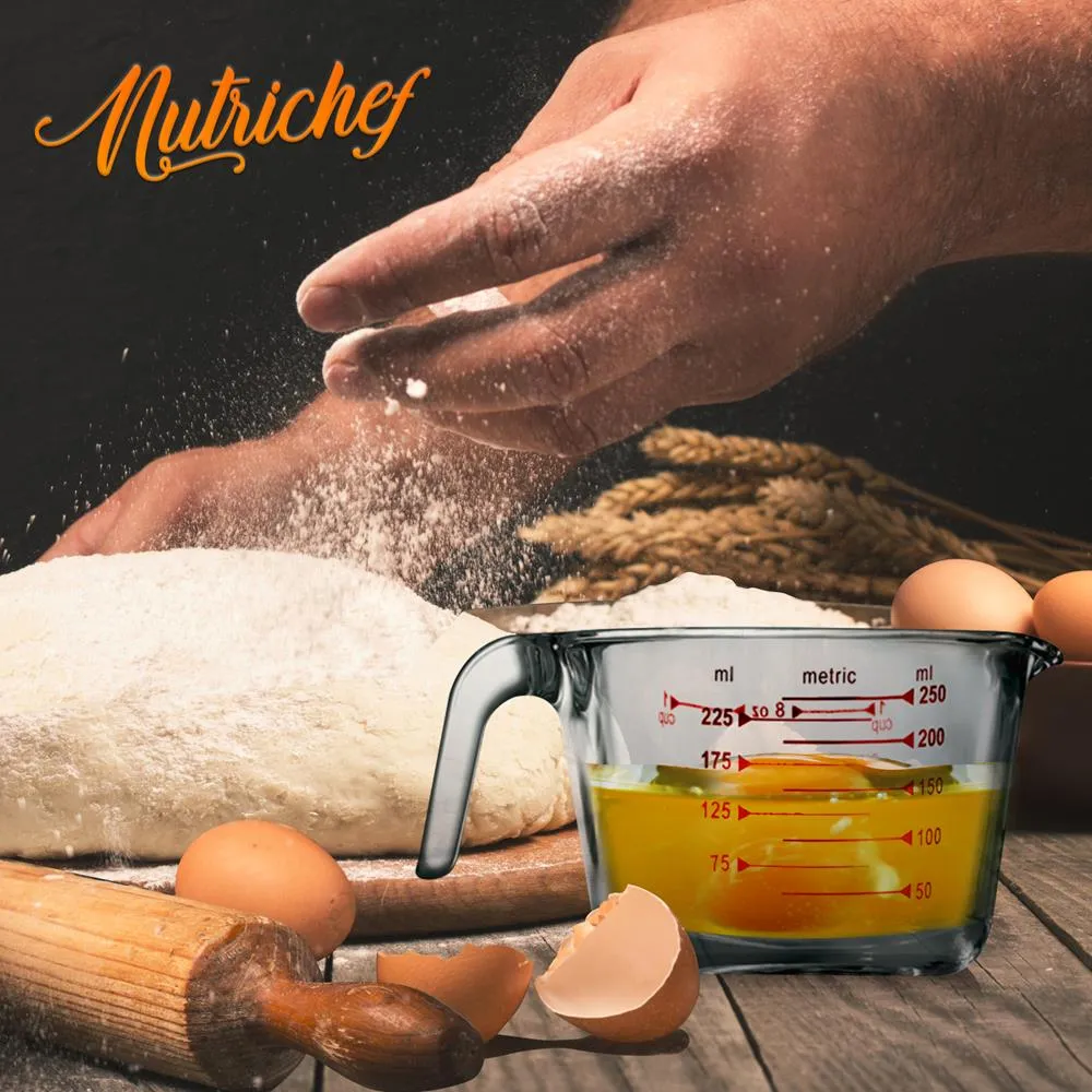 Nutrichef NCGLMES25 verre doseur 250 ml borosilicate