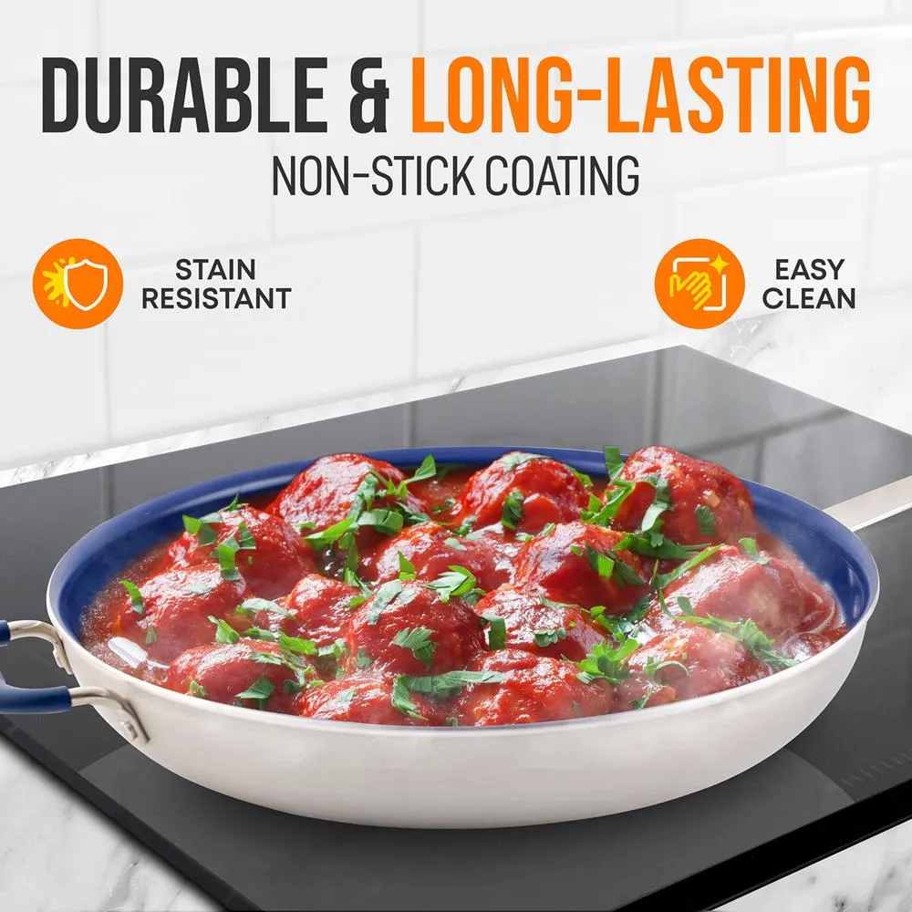 Nutrichef NCFRYP14 poêle 35 cm céramique antiadhésive