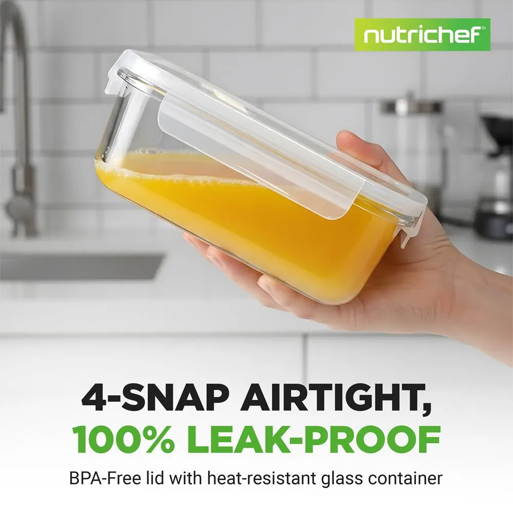 Nutrichef NCCLX5 boîtes verre borosilicate 5x850ml hermétique