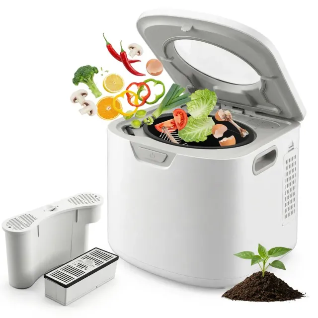 Nutrichef composteur électrique 4L blanc silencieux inodore