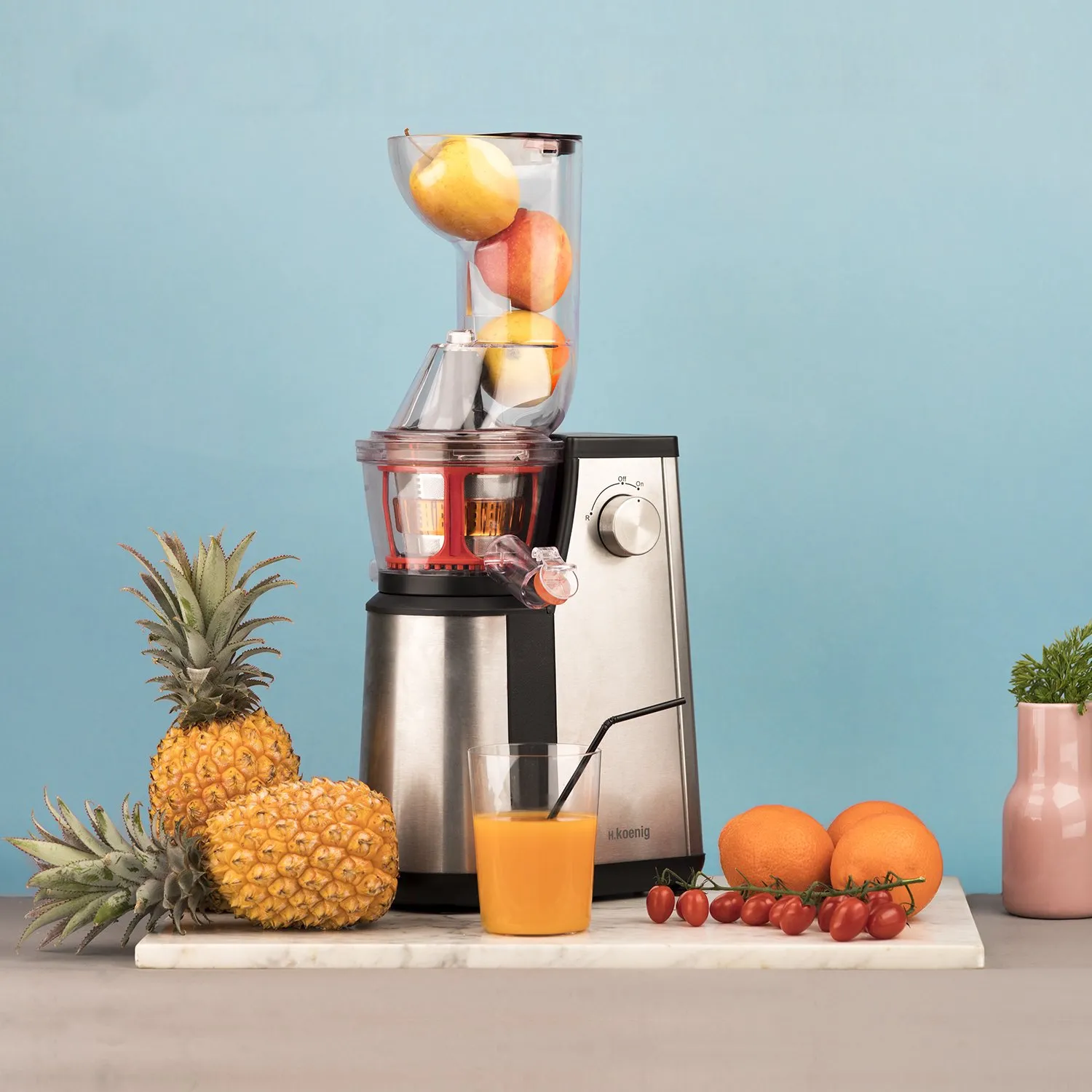 H.Koenig Vitalise GSX22 extracteur de jus vertical 400W 3 tamis