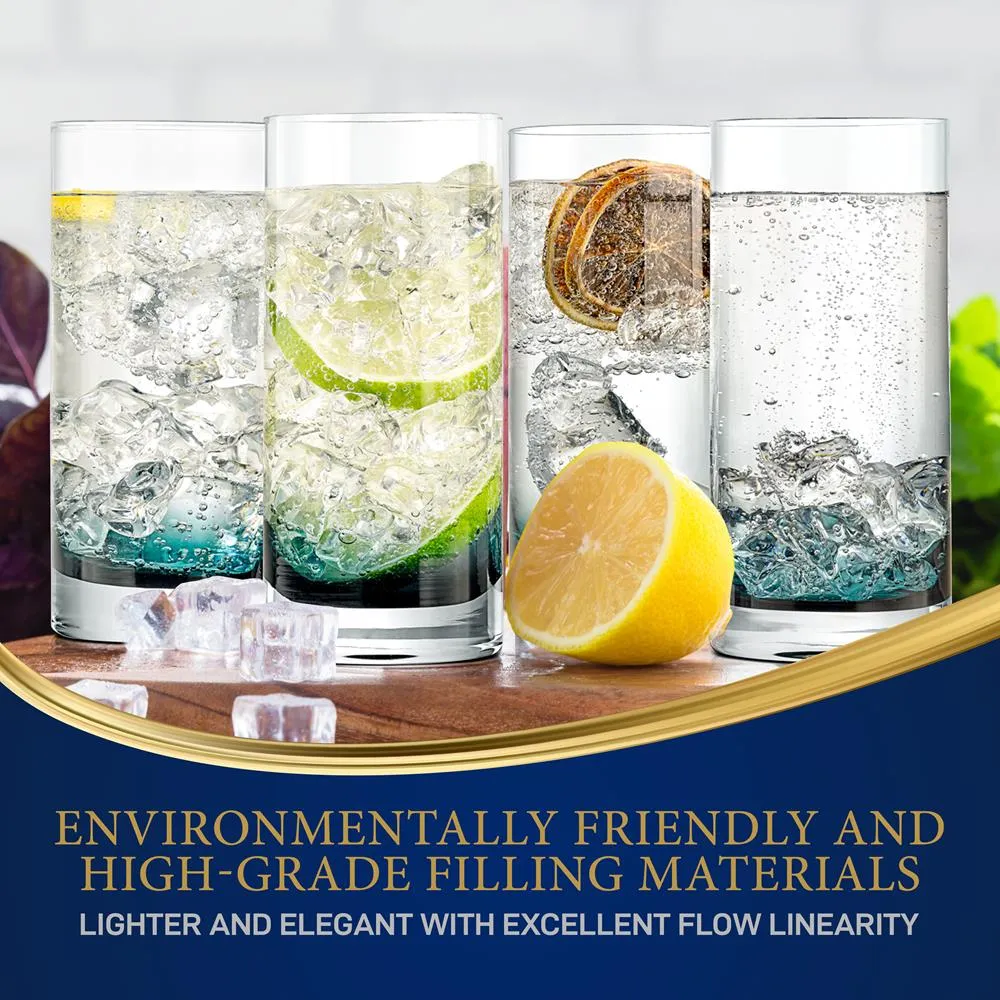 Nutrichef verres highball cristal 12,5 Oz lot de 2