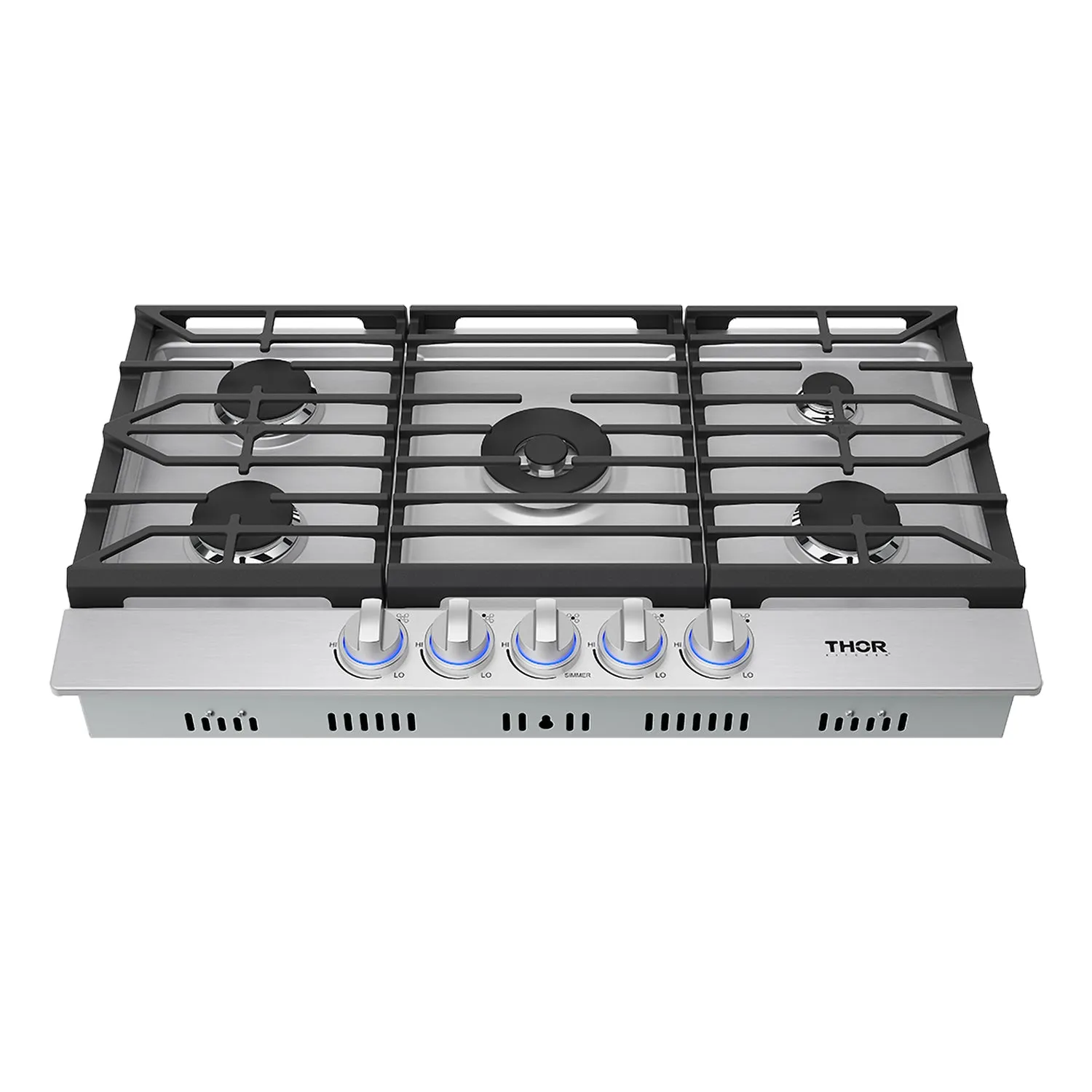 Thor Professional Plaque Gaz 36 Pouces Inox 22000 BTU