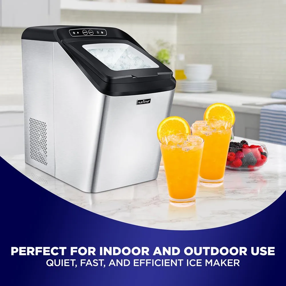 Nutrichef machine à glaçons pépites inox 12 kg/jour
