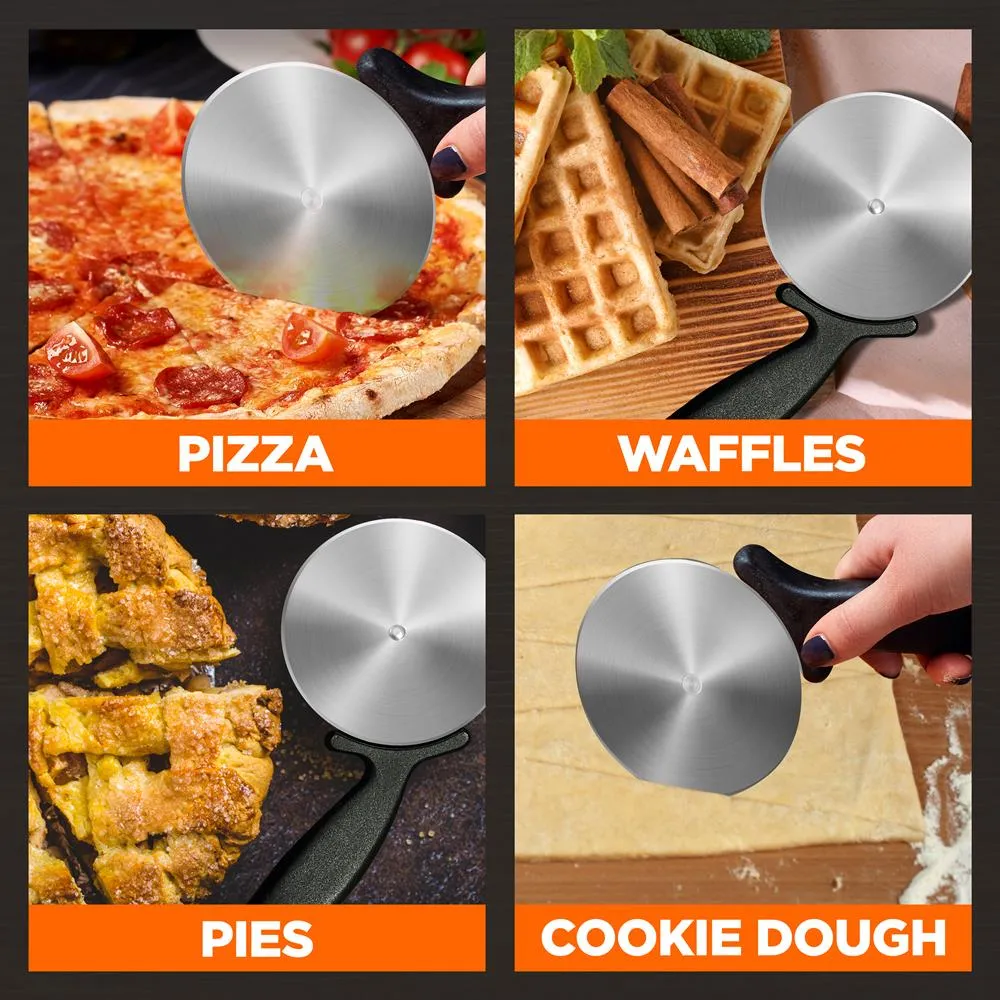 Nutrichef NCPIZOVN roulette à pizza inox