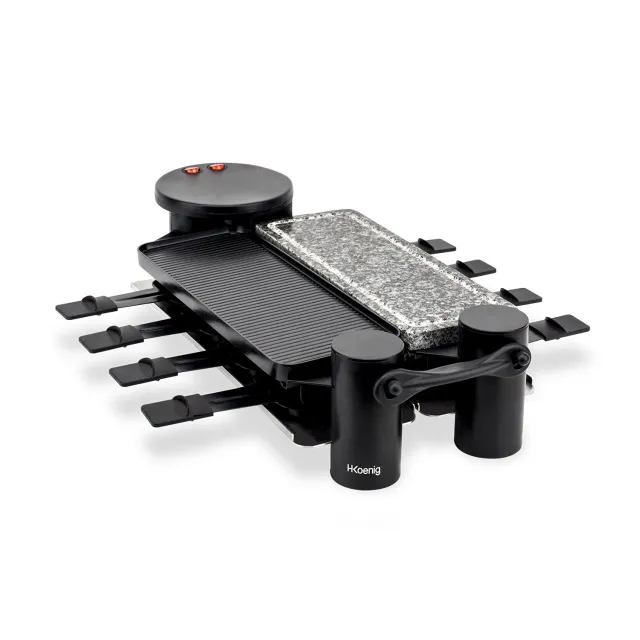 H.Koenig RP360 appareil à raclette 8 personnes rotatif