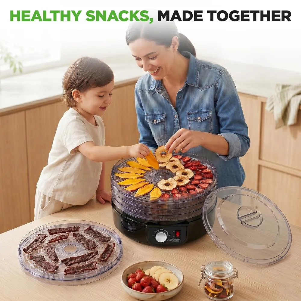 Nutrichef déshydrateur alimentaire électrique 5 plateaux noir