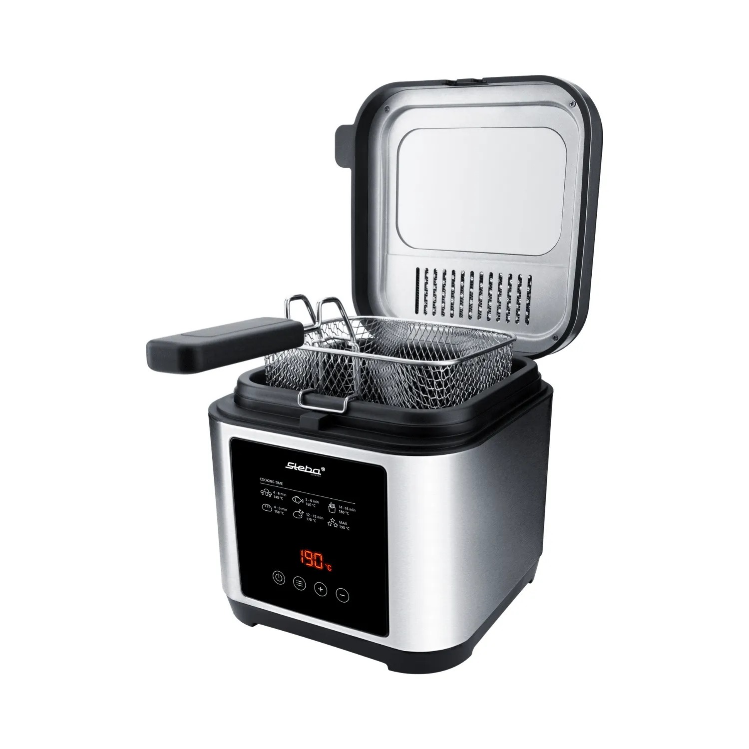 Steba DF 150 friteuse inox 2,5 L avec fondue 800 g