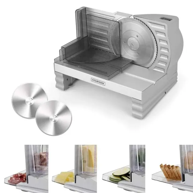 Kitchencook M Slice X Trancheuse Électrique 150 W 2 Lames