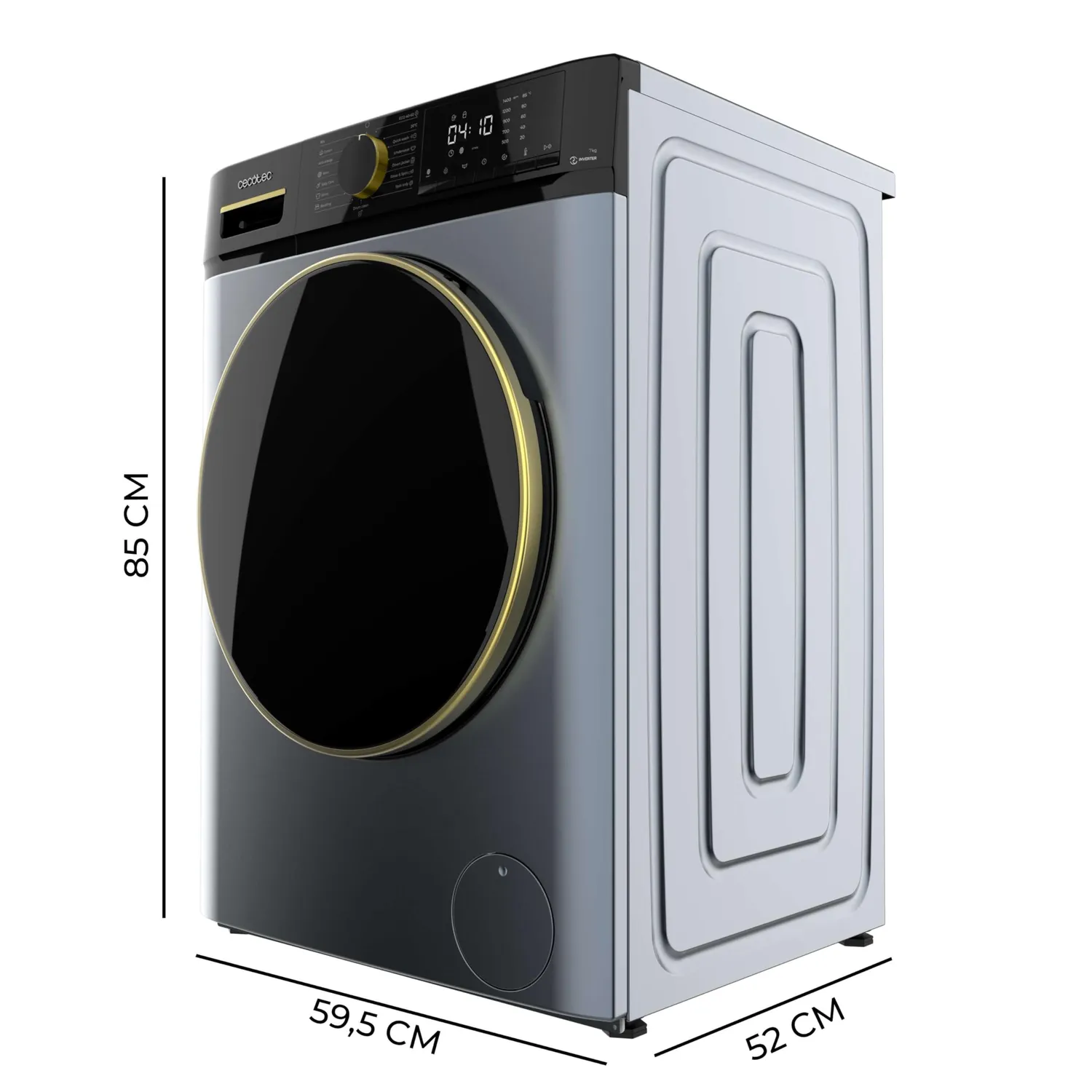 Cecotec Bolero Dresscode 7610 lave-linge 7 kg bleu vapeur