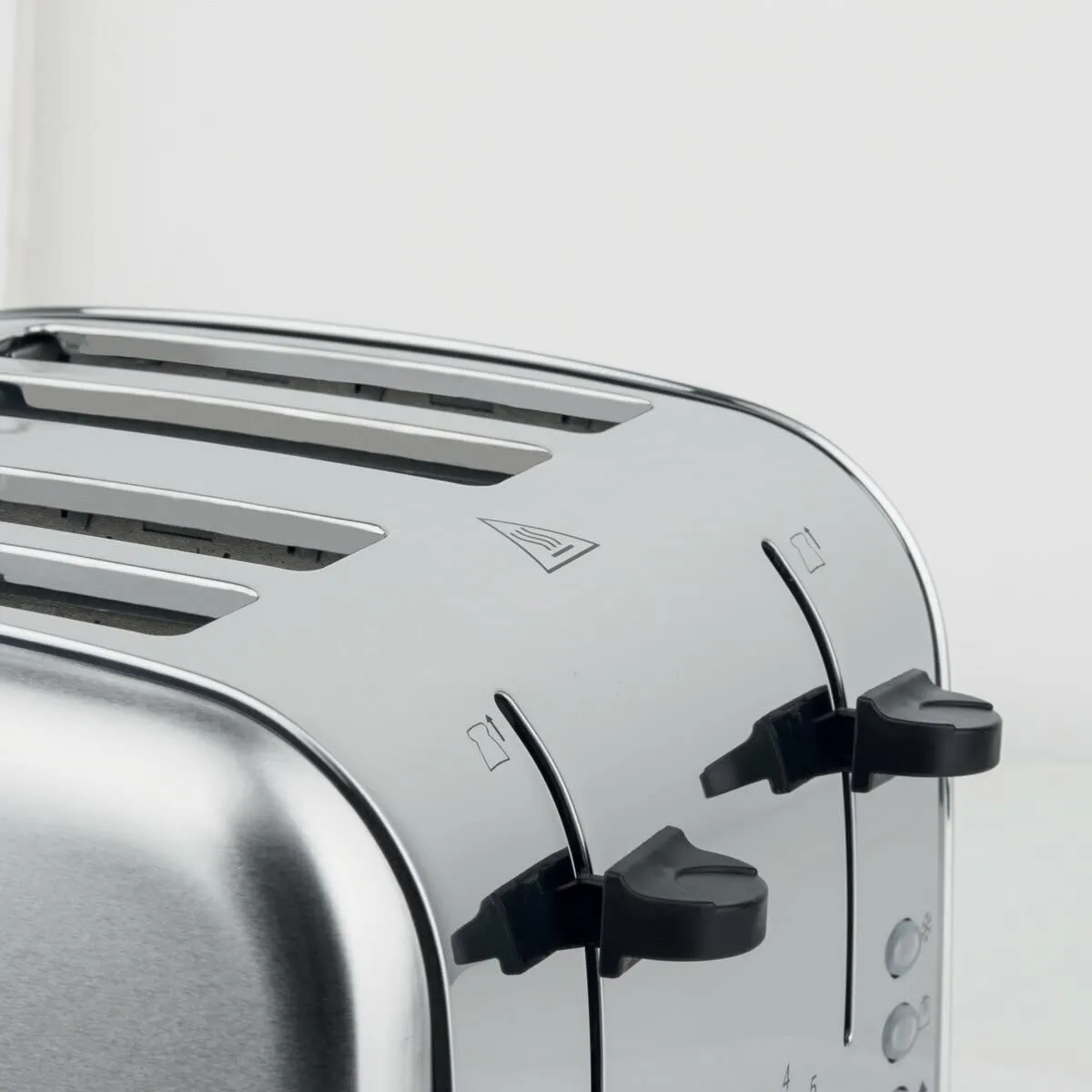 H.Koenig TOAS14 grille-pain 4 tranches inox vintage