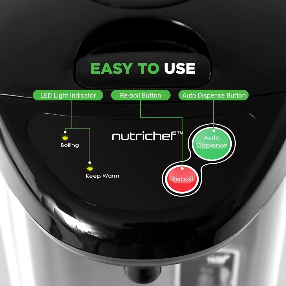 Nutrichef bouilloire électrique 5 L inox maintien chaud